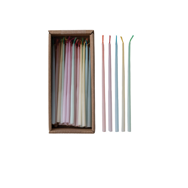 Ensemble de bougies pastel en paraffine