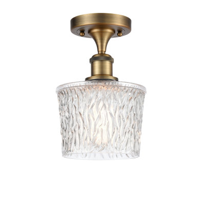 Plafonnier semi-encastré 1 lumière 6,5 po Camire