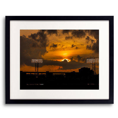 Fenway Sunset Print by Alan Scherer