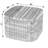  Emilion 16 in. W Square Marble Low Bunching Table