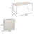 119.9cm Solid Wood Rectangular Adjustable Folding Table