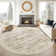 Vintage Distressed Non Slip Washable Rug(Brown)