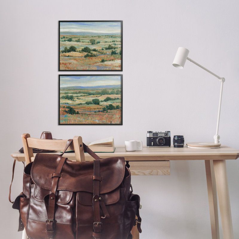 «Abstract Farm Field Landscape», ensemble de 2 estampes numériques par Tim Otoole, H 11 po x l 14 po