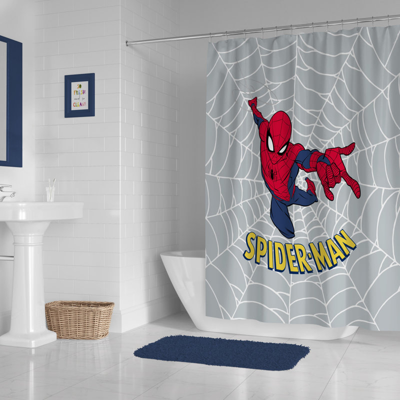 Spiderman - Bad Guys Beware shower curtain