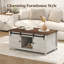 Table basse à plateau relevable Farmhouse