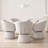 Stoehrs 24.8" Wide Modern Cream Fabric Dining Chair