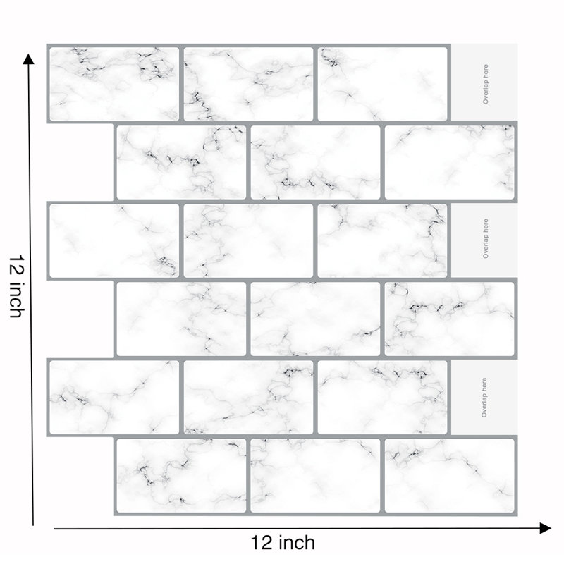 PVC Peel and Stick Mosaic Tile