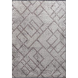 Rapture Geometric Shapes Area Rug in Gray