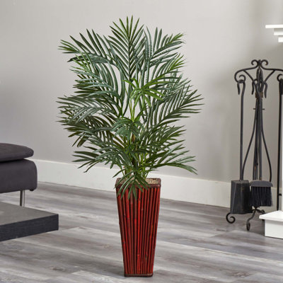 Palmier en pot à fleurs artificiel 26"