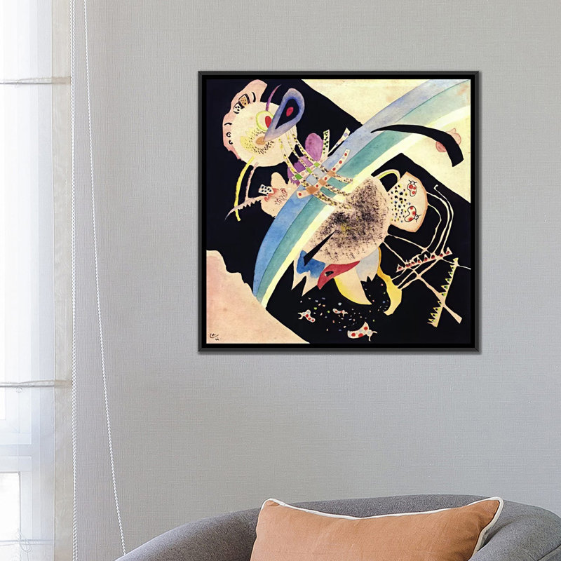 "Study for Circles on Black" par Wassily Kandinsky, reproduction d'art sur toile tendue, H 18 po x l 18 po x P 1,5 po