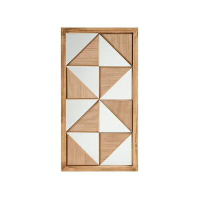 Solid Wood Rectangle Floor Mirror