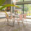 Cail Metal Base Dining Table