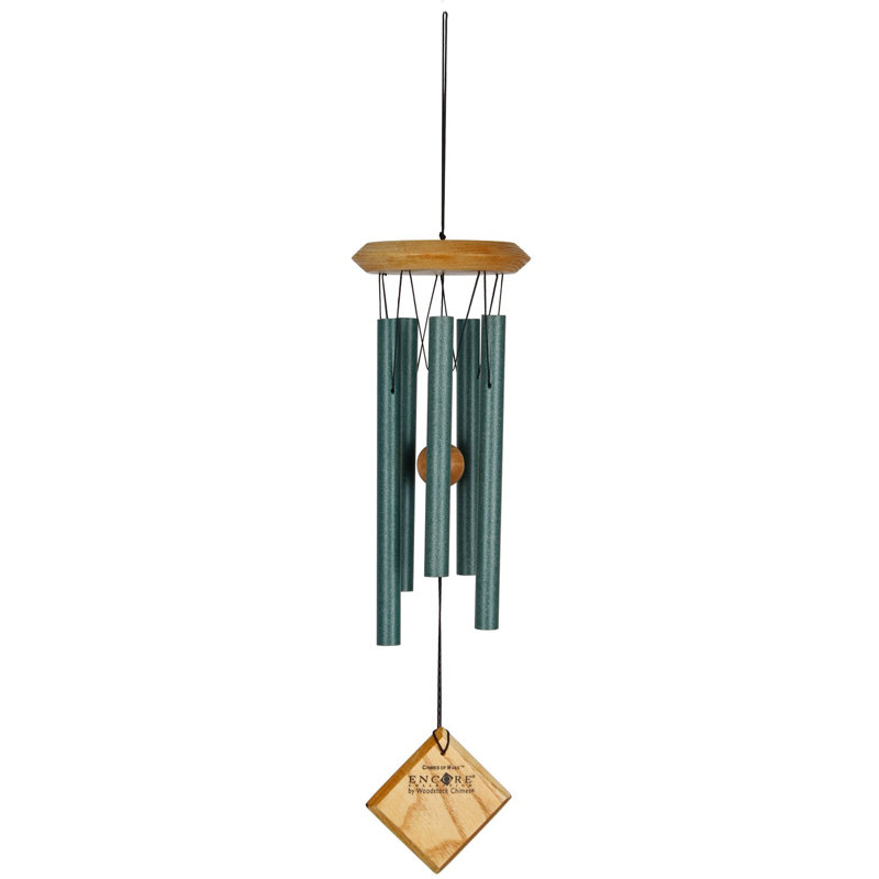 Metal Astrology & Stars Wind Chime, Verdigris