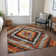 Machine Washable Indoor/Outdoor Xhevrie Terracotta Rug