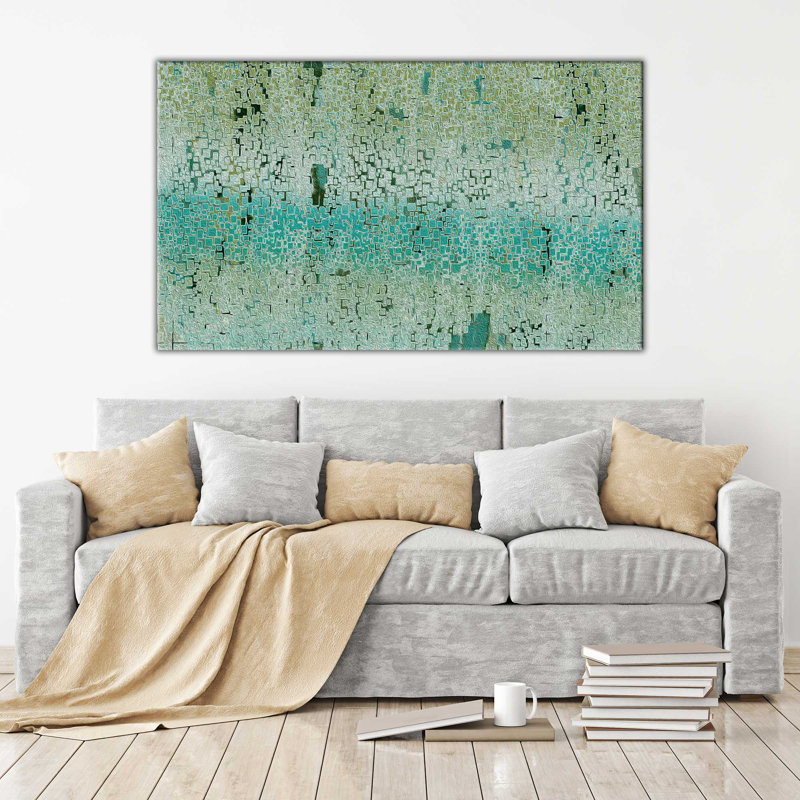 « illusion aq », reproduction d’impression sur toile tendue, H 36 po x l 60 po x P 1,5 po