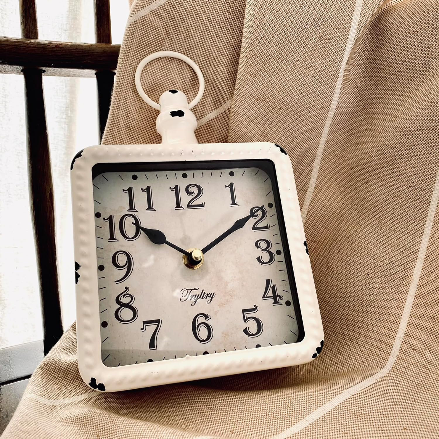Ophelia & Co. Retro Rectangle Small Wall Clock, Battery Operated Silent ...