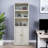 Vertical Tower Cabinet with 3 Adjustable Shelves and USB Charging, Space-Saving Storage Unit for Bedroom/Office-1318711489