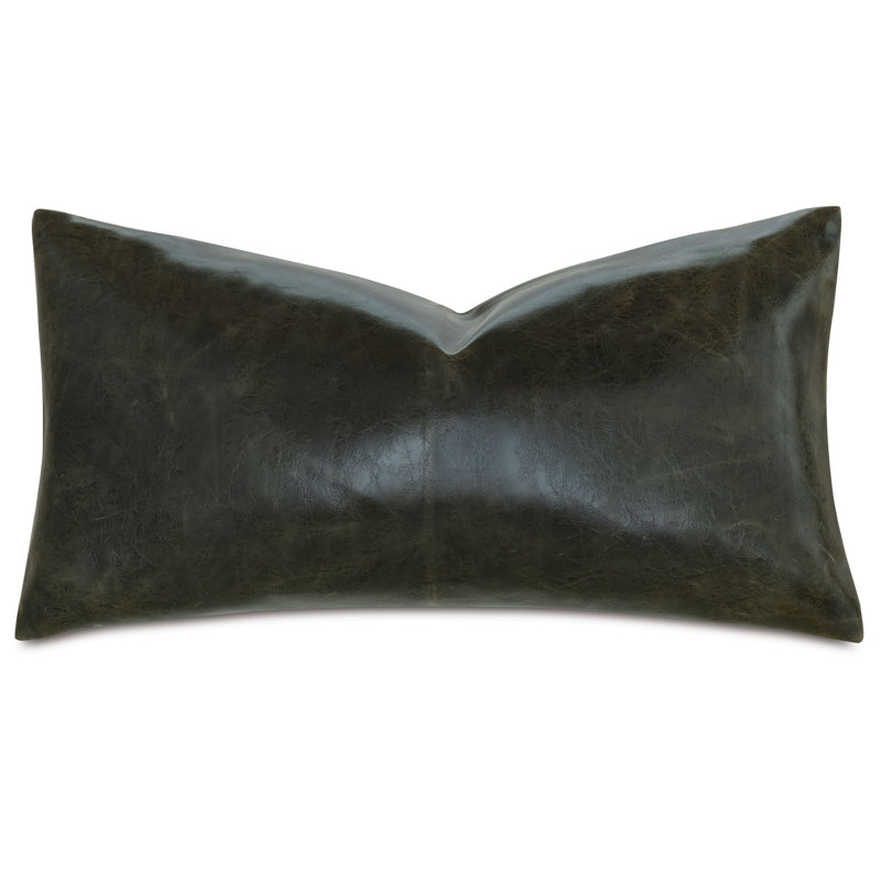 Muse Lumbar Pillow Cover & Insert, Emerald, 11"H x 21"W