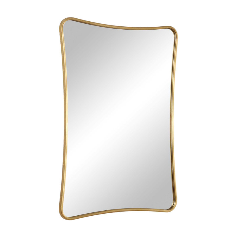 Contoured Iron Wall Mirror