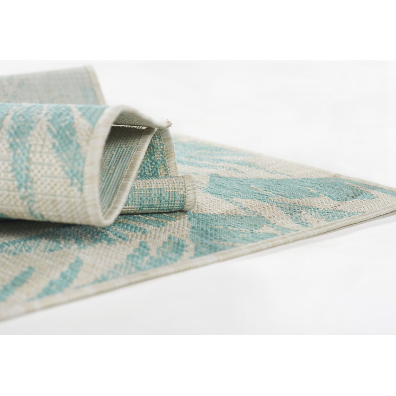 Israel Floral Indoor / Outdoor Rug, Rectangle 3'3" x 5'