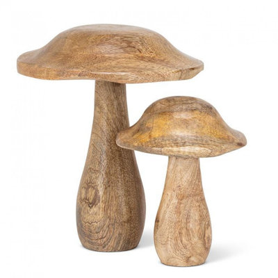 Large Mushroom With Wavy Cap Figurine