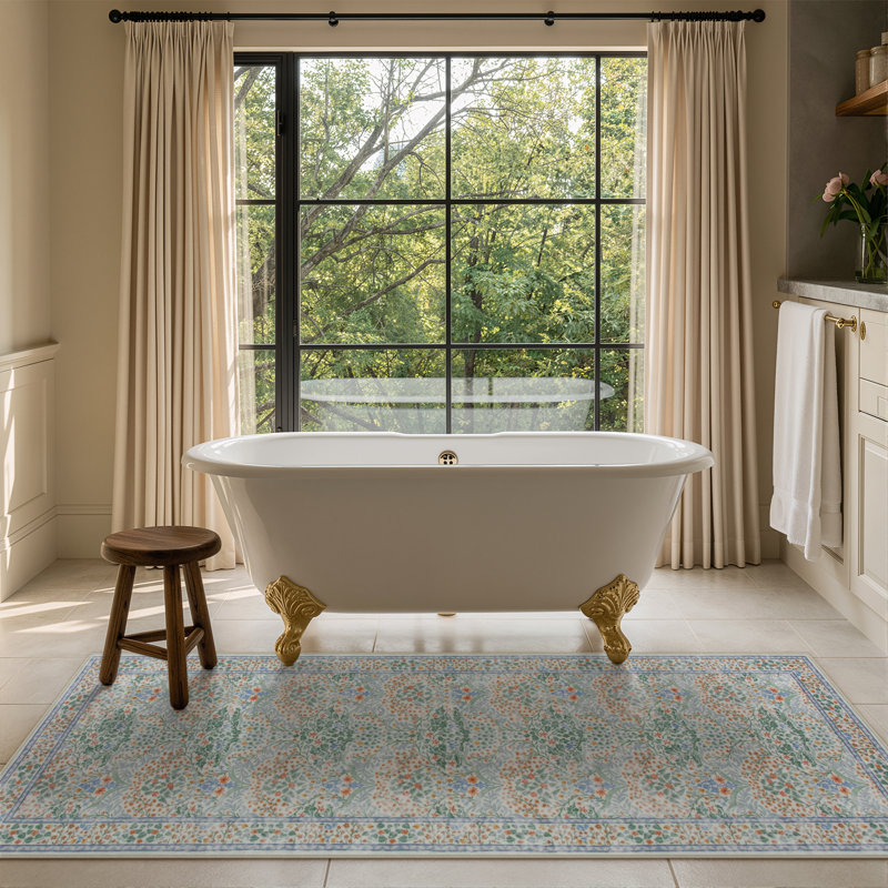  Tapis floraux lavables pour la chambre du salon, tapis antidérapant Boho, Tapis de couloir 2 pi x 6 pi