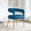  2-Piece Hollow Backrest Accent Chair, Flannelette Fabric with Armrests-1355785003
