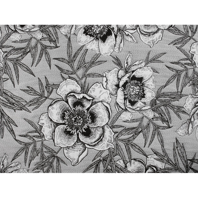Demarquis Waffle Throw Blanket, Grey/Black/White