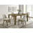 Brown Oak Rectangular Dining Table