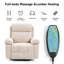 Fauteuil inclinable de massage de 39,6 po de largeur avec massage lombaire et porte-gobelet dissimulé, canapé inclinable réglable-1077563861