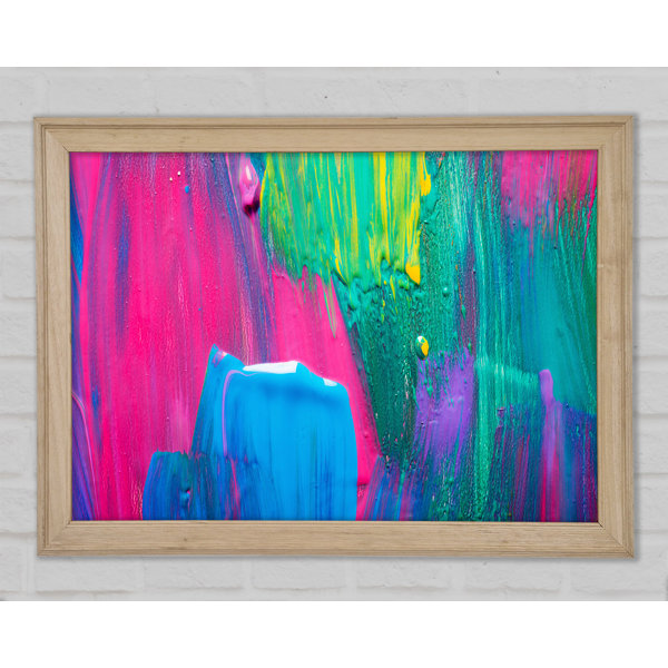 Ivy Bronx Bold Paint Strokes Framed Print | Wayfair.co.uk