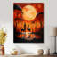 «Full Moon Simplicity Gazelles By The Pind», art mural africain-859986313-859986327