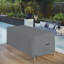 Couvercle de coffre rectangulaire robuste et imperméable pour repose-pieds-609149663-609149661