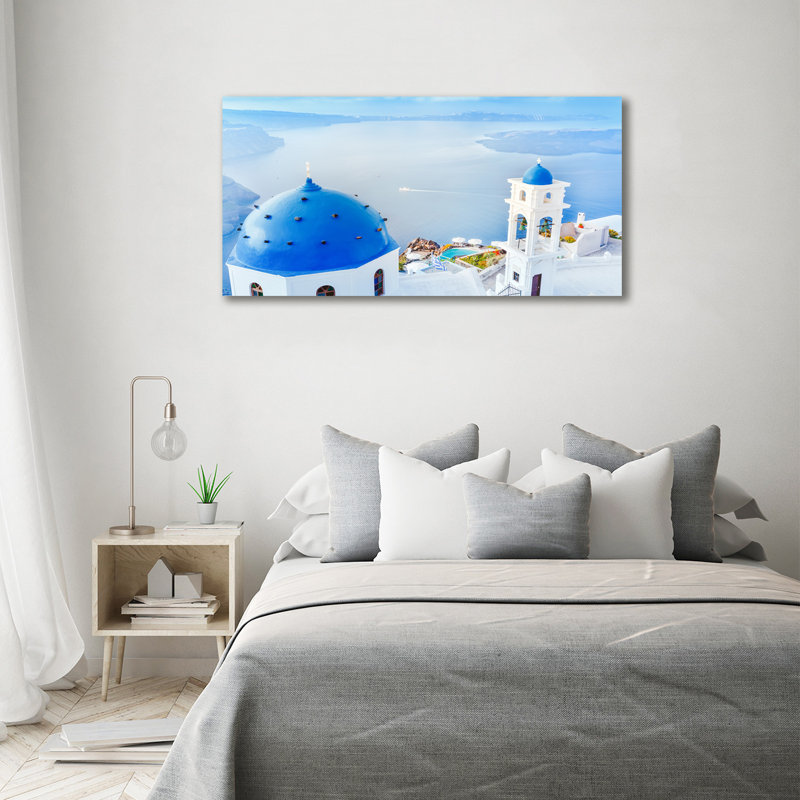 Santorini Greece - Wrapped Canvas Print
