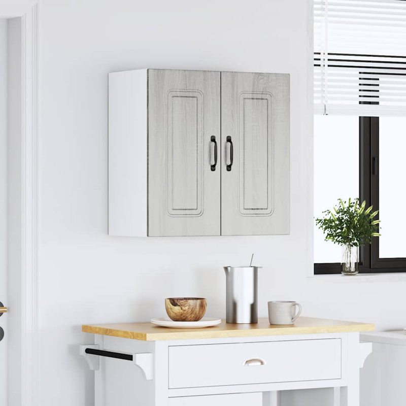 Kitchen Wall Cabinet Kalmar Engineered Wood, Grey Sonoma, 60cm H x 60cm W x 31cm D
