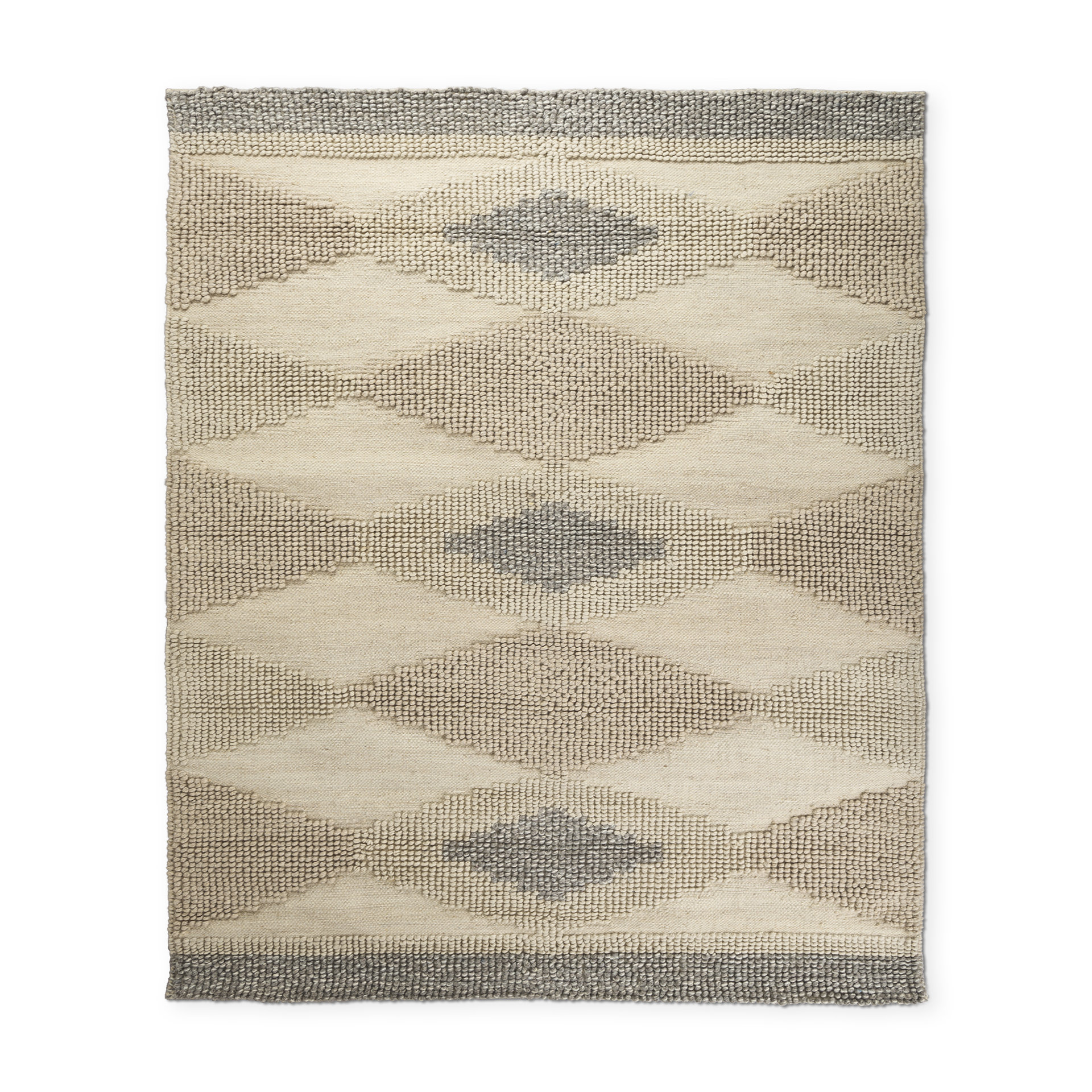 Curated visual reference: Gallery Detail: Foundry Select Geometric Handwoven Wool Light Brown Area Rug