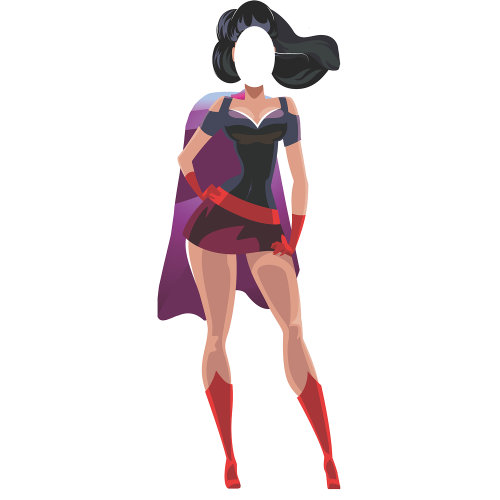 SS11213, dessin comique, femme merveilleuse, super-héros, fille