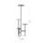 1-Light Black Iron Floor Lamp With A White Acrylic Shade