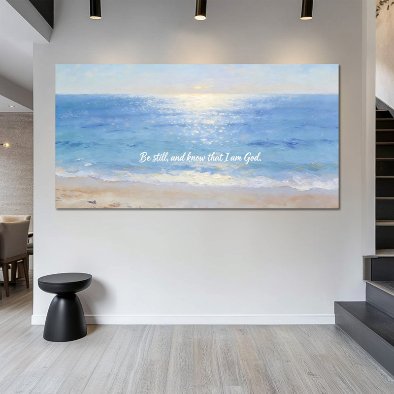  Art mural sur toile Christian, H 16 po x l 32 po