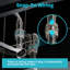 105mm W 65mm H Medicine Cabinet Mirror 6 Adjustable