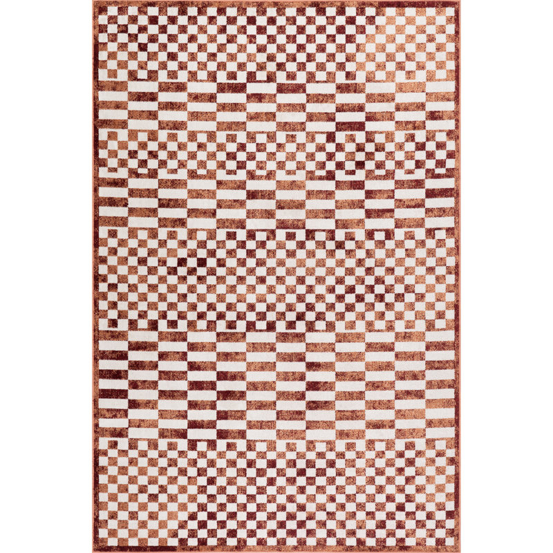 Nikita SpinClean Faded Geometric Machine Washable Area Rug, Rectangle 7'10" x 10'