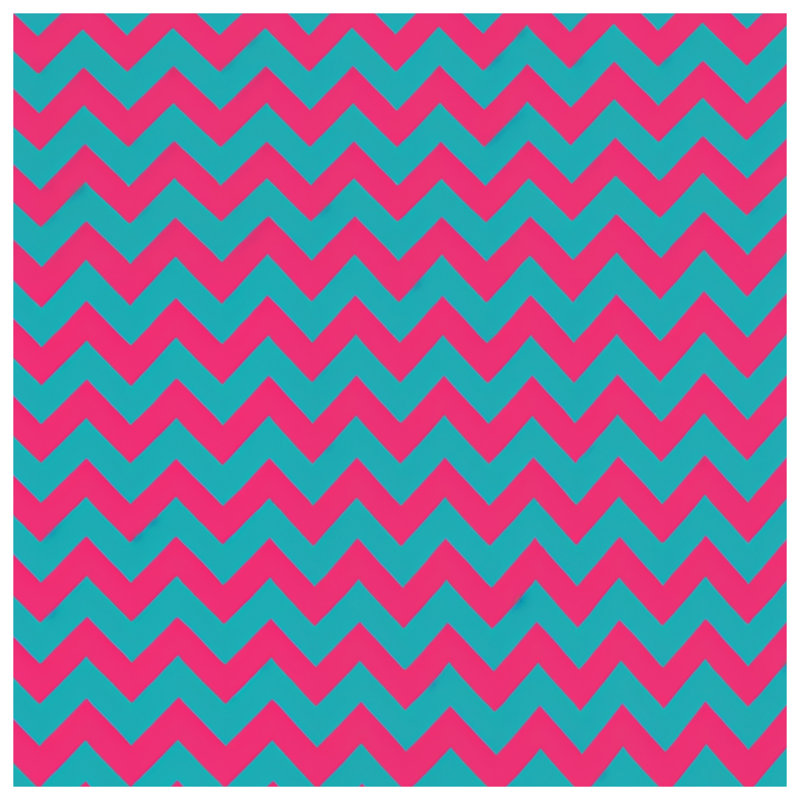 Pink Blue Zigzag Shower Curtains Extra Long, 70in W x 84in H