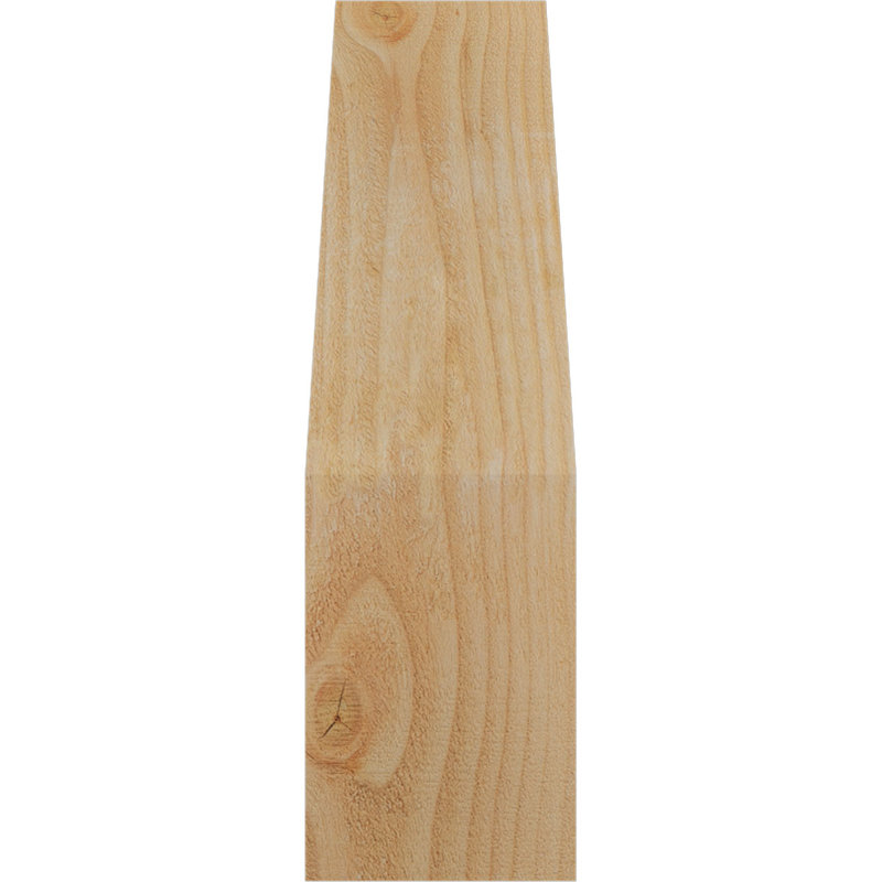 Attelle impériale du genou, Sapin de Douglas, Brute, H 22 po x l 6 po x P 10 po