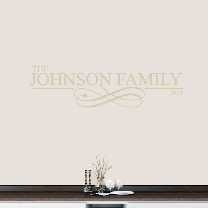 Text & Numbers Wall Decal, Light Beige, Yes