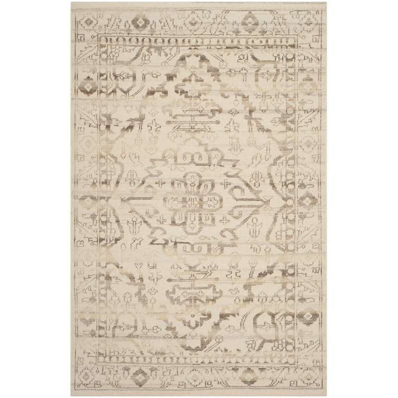 Tapis sud-ouest en laine et coton noué à la main Amarise, Rectangle 6 pi x 9 pi