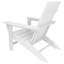 Chaise Adirondack à dessus plat ivoire-128912847