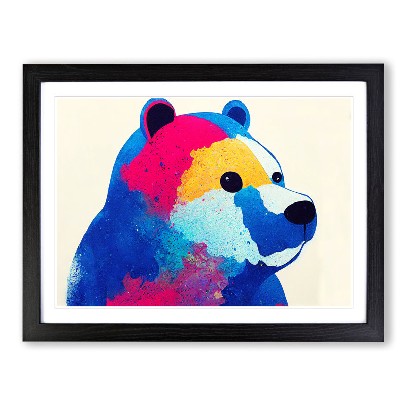Bear Splash Vol.7 - Framed Print, Black, 25cm H x 34cm W x 2cm D