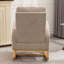 Chaise berçante d'appoint à haut dossier avec repose-pieds pour chambre à coucher ou espace de vie-847310896