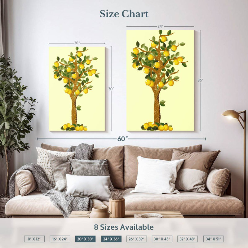 Harnek Fruitful Lemon Tree, 36" H x 24" W