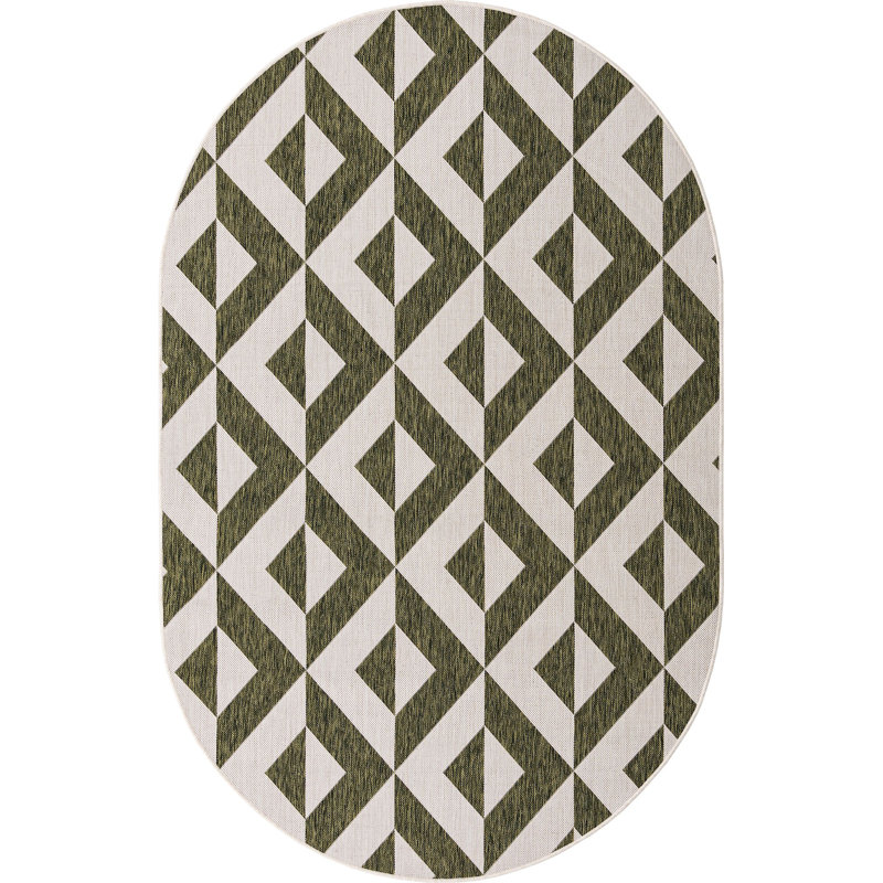 Tapis d'extérieur Destiny, Ovale 5 pi 3 po x 8 pi